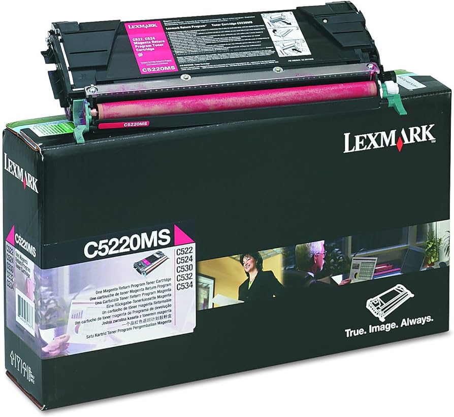 Lexmark C522, C524, C53x Magenta Toner Cartridge C5220MS