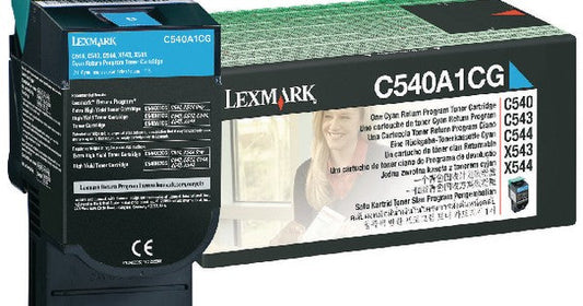 Genuine Lexmark Cyan Return Program Toner Cartridge