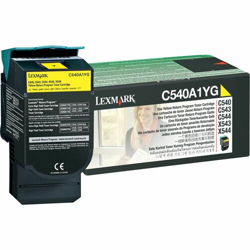 Genuine Lexmark Yellow Return Program Toner Cartridge