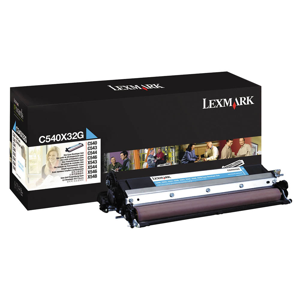 New, Pre-Owned - Lexmark C540X32G Cyan Developer Unit