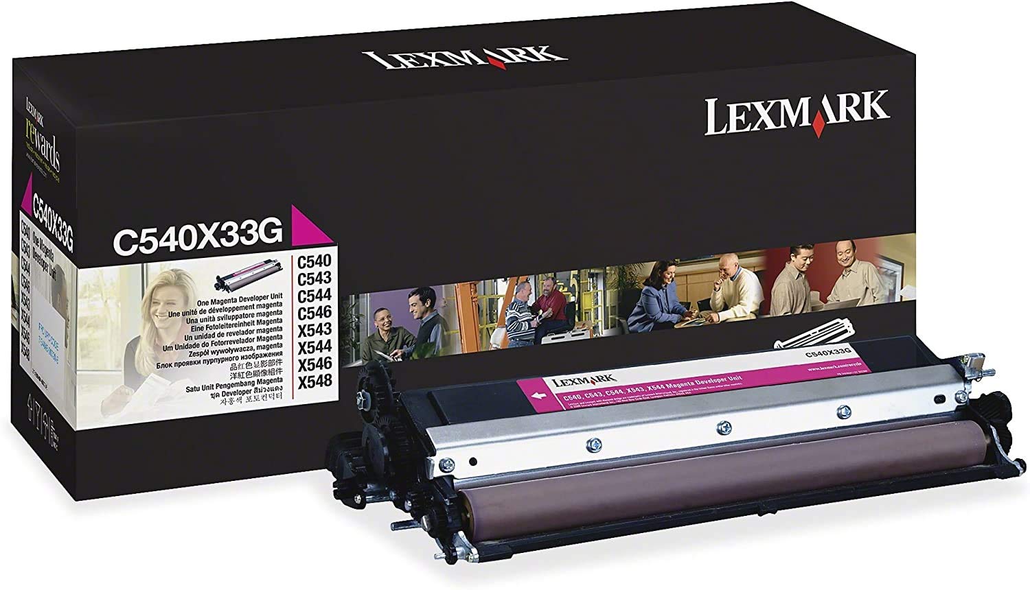 New, Pre-Owned - Lexmark C540X33G Magenta Developer Unit