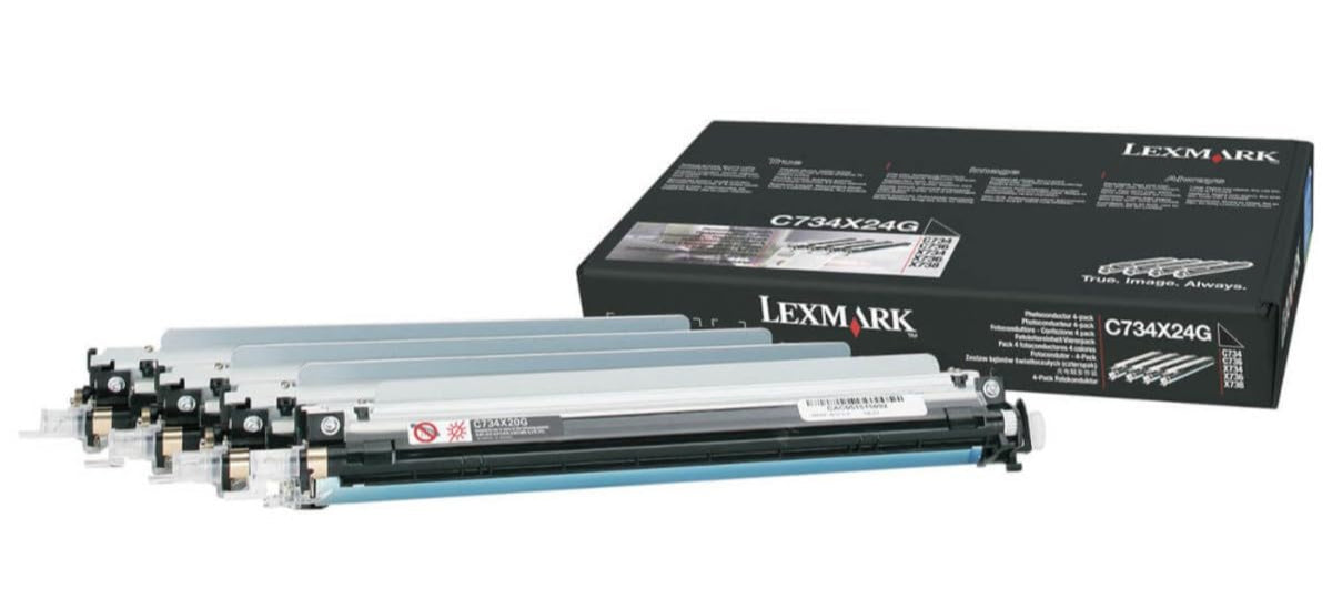 New, Pre-Owned - Lexmark C734X24G Laser Photoconductor 4-Color Kit