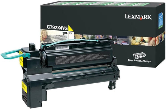 Genuine Lexmark C792X4YG Extra High-Yield Yellow Toner Cartridge