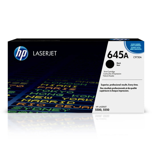 Original HP 645A Standard-Yield Black Toner Cartridge