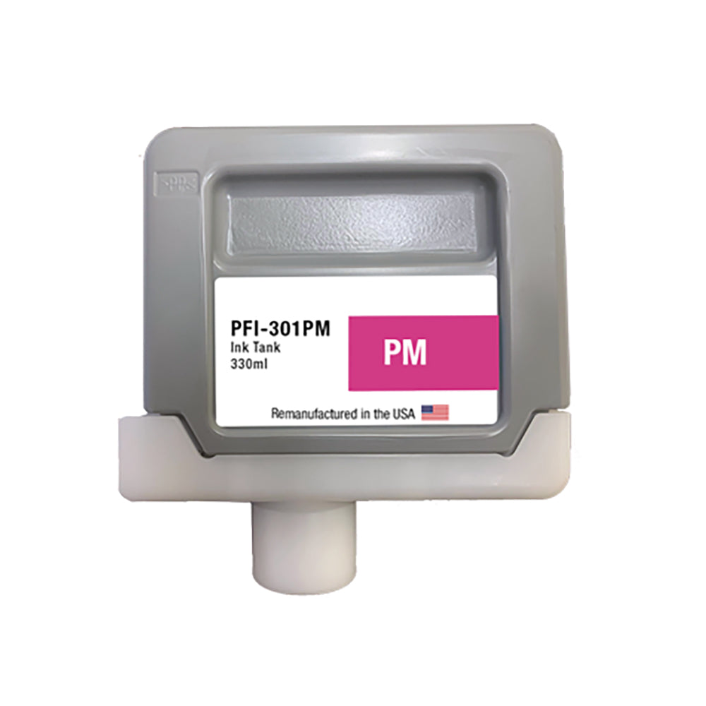 U.S. Remanufactured for Canon PFI-301PM 330ml Photo Magenta Ink Cartridge