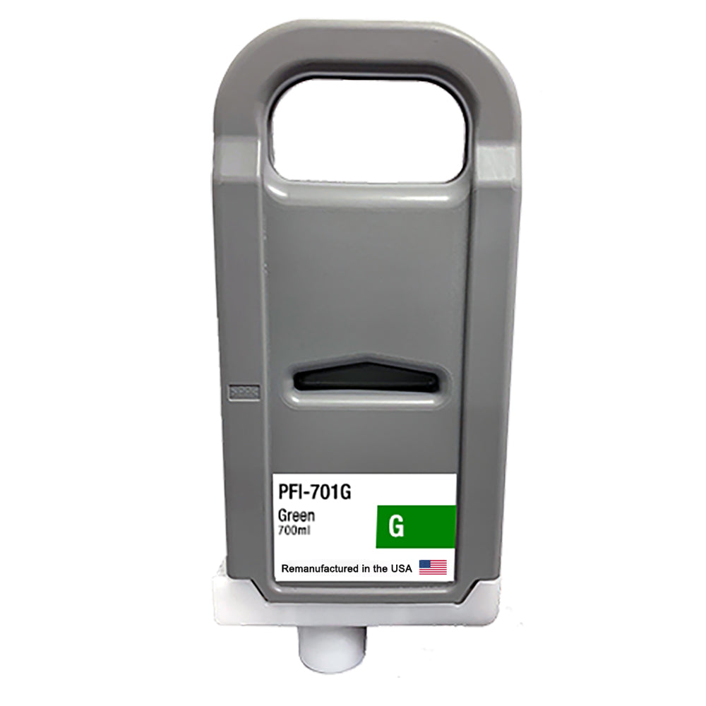 U.S. Remanufacturer Ink Cartridge for Canon PFI-701 700ML Green