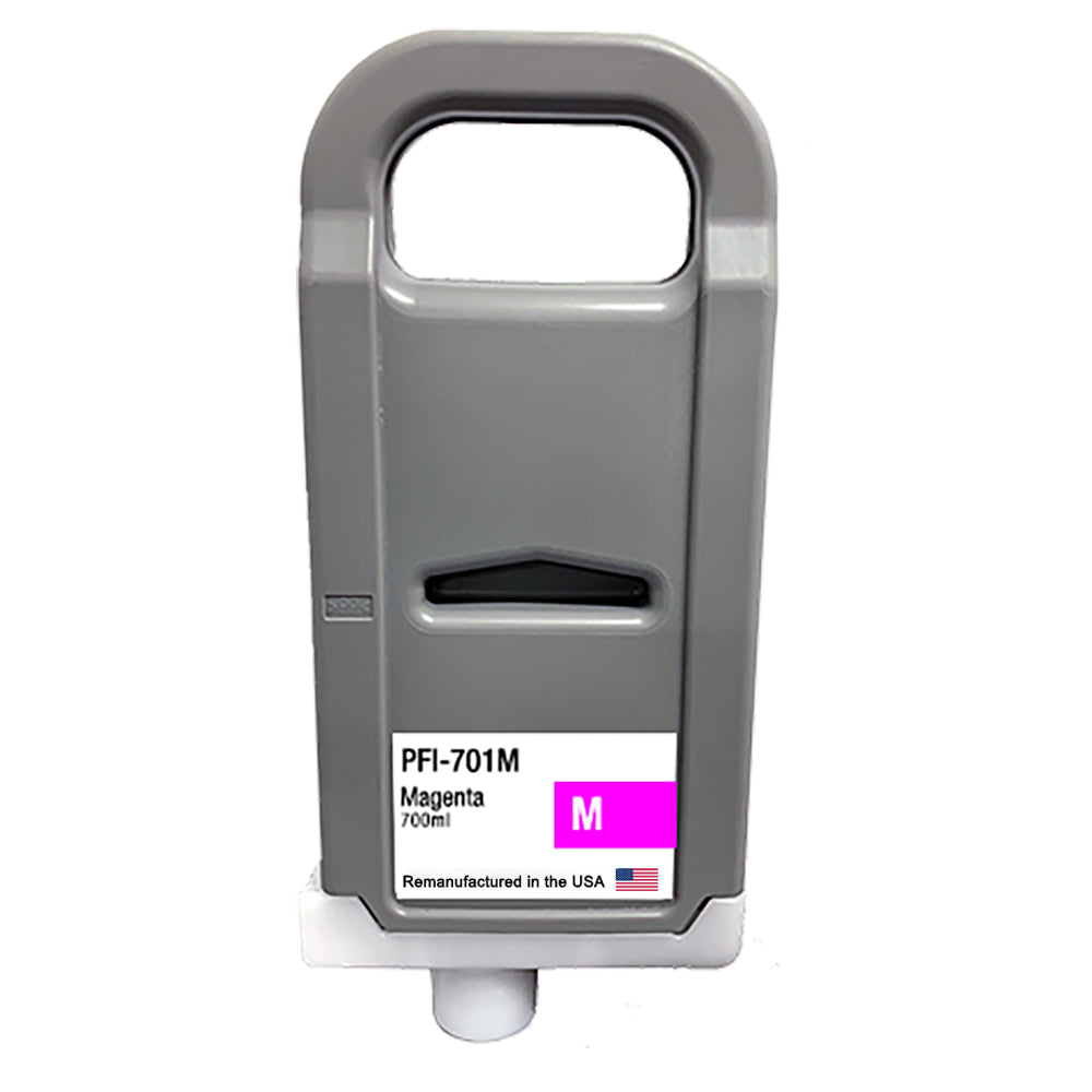 U.S. Remanufacturer Ink Cartridge for Canon PFI-701 700ML Magenta