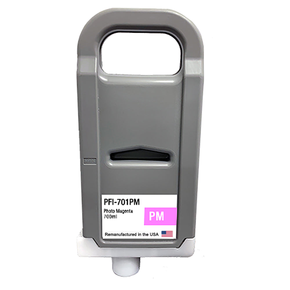 U.S. Remanufacturer Ink Cartridge for Canon PFI-701 700PM Magenta