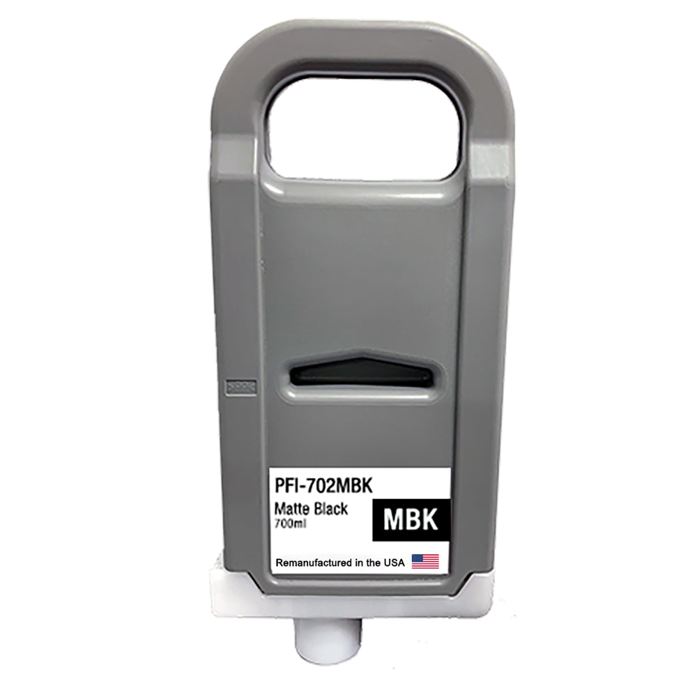 U.S. Remanufactured for Canon PFI-702MBK 700ml Matte Black Ink Cartridge