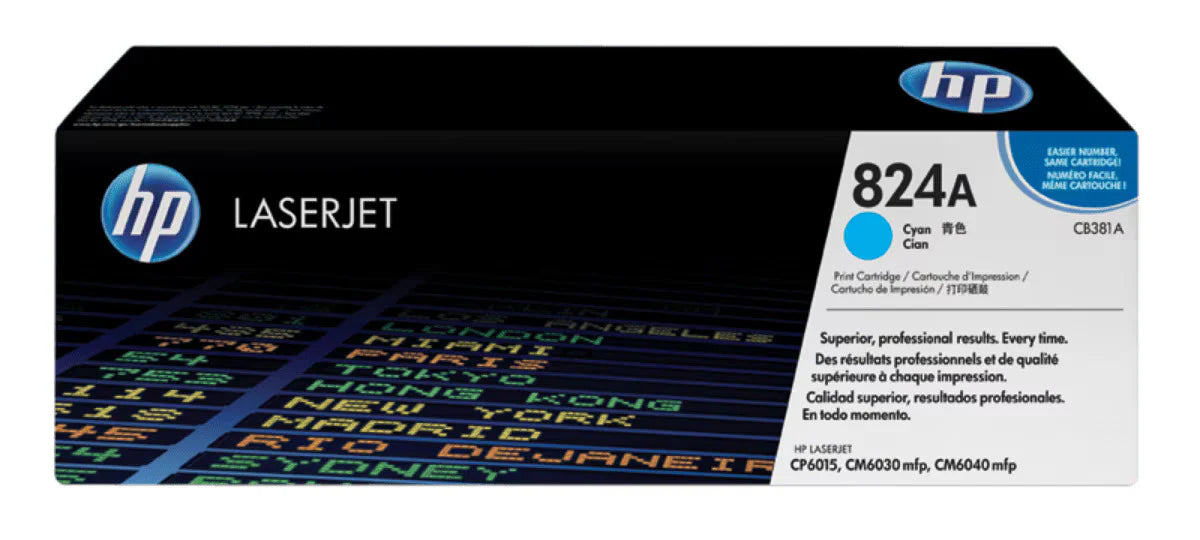 Original HP 824A Standard Yield Cyan Toner Cartridge