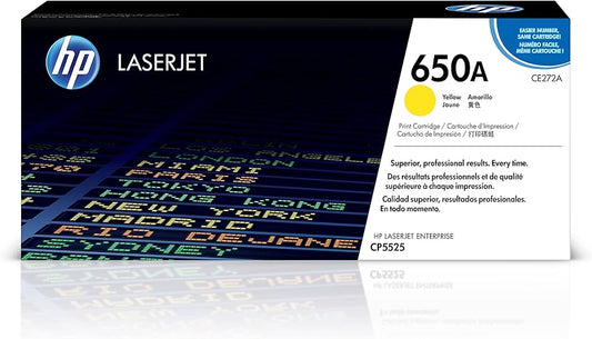 Genuine HP 650A Standard-Yield Yellow Laser Toner Cartridge