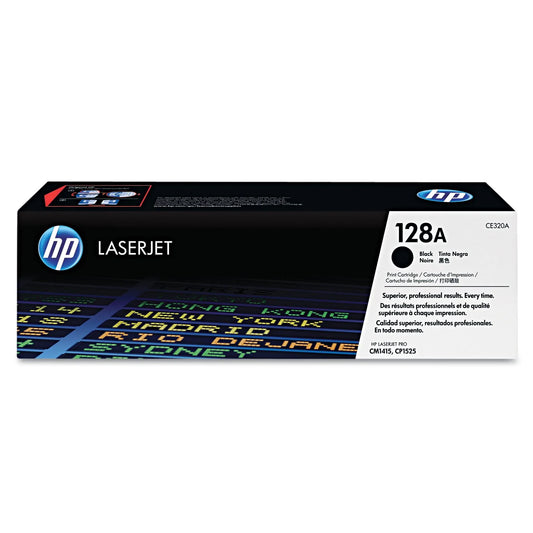 Original HP 128A Standard Yield Black Toner Cartridge