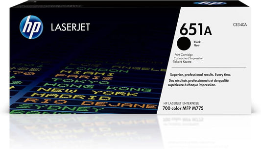 Genuine HP 651A Standard-Yield Black Toner Cartridge