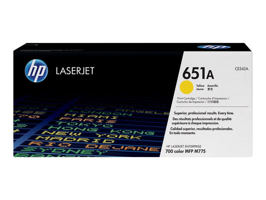 Genuine HP 651A Standard-Yield Yellow Toner Cartridge