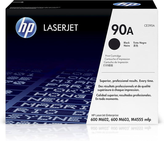 Original HP 90A Black LaserJet Toner Cartridge