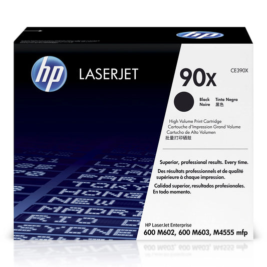 Original HP 90X High- Yield Black Laser Toner Cartridge