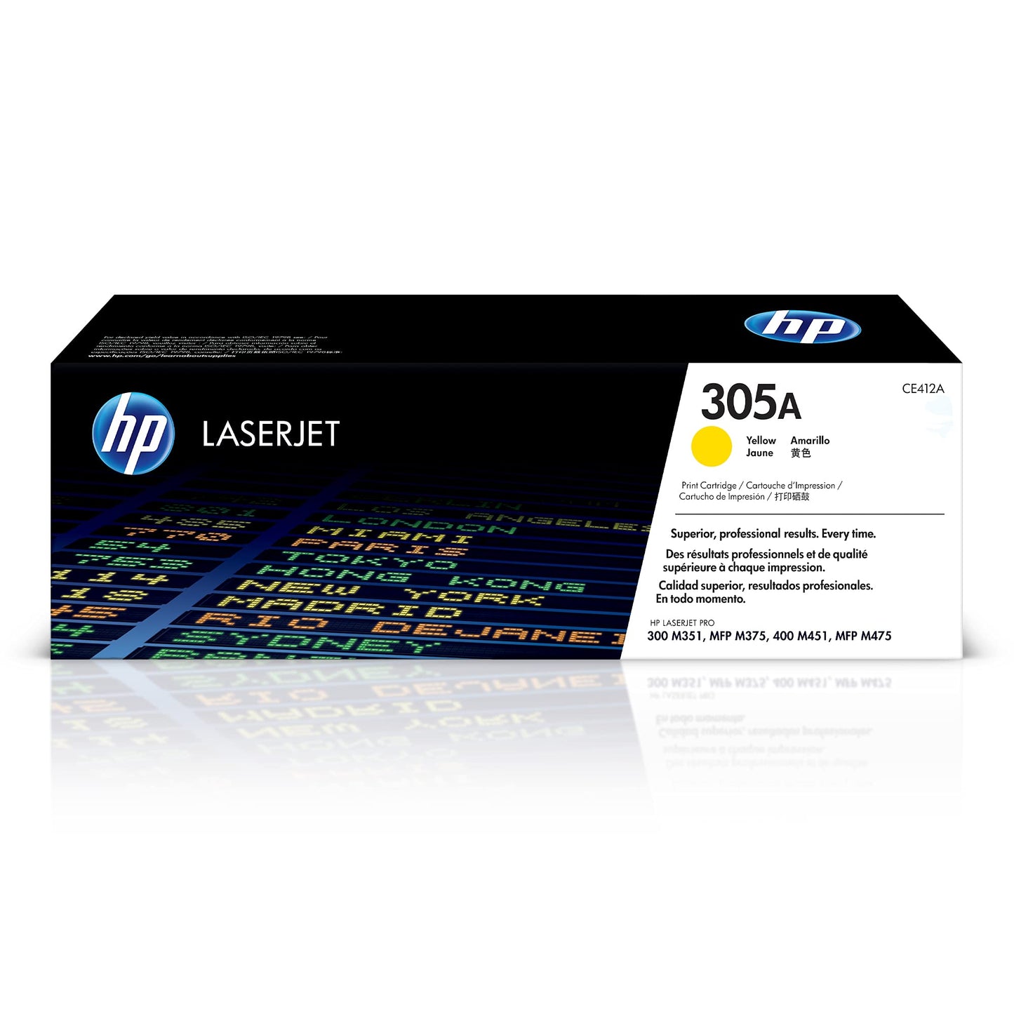 HP 305A Standard-Yield Yellow Original Toner Cartridge, CE412A