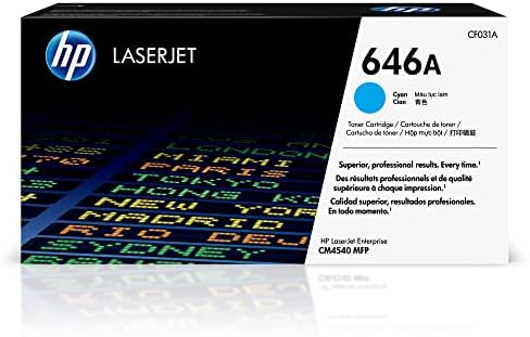 Original HP 646A Standard-Yield Cyan Laser Toner Cartridge