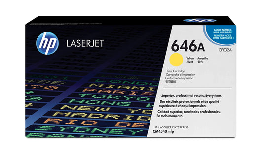 Genuine HP 646A Standard Yield Yellow LaserJet Toner Cartridge
