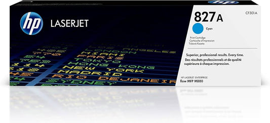 Genuine HP 827A Standard-Yield Cyan Laser Toner Cartridge