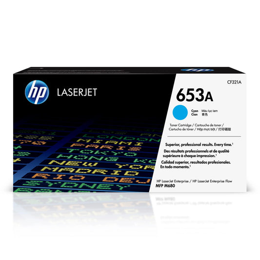 Genuine HP 653A Standard-Yield Cyan Toner Cartridge