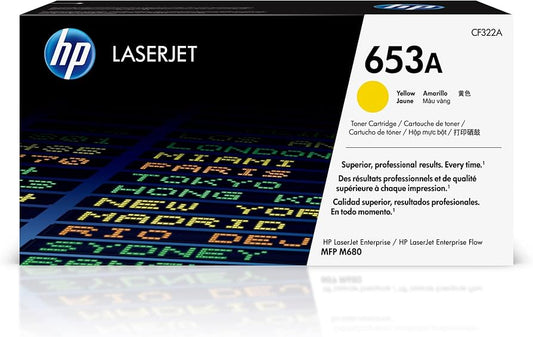 Genuine HP 653A Standard-Yield Yellow Toner Cartridge