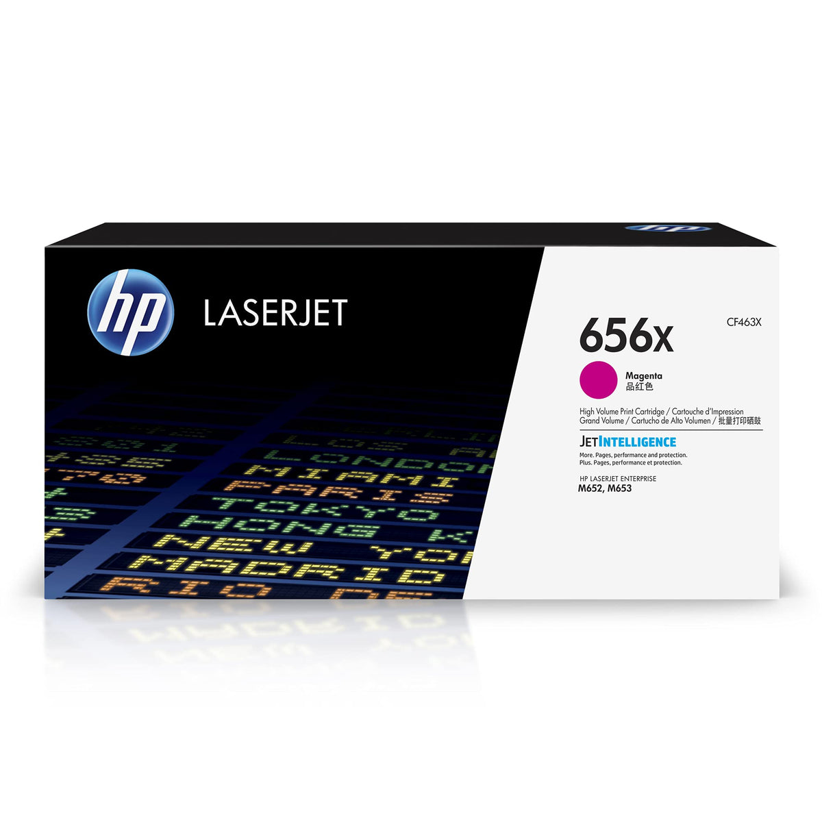 New, Pre-Owned, Original HP 656X High Yield Magenta Toner Cartridge, CF463X