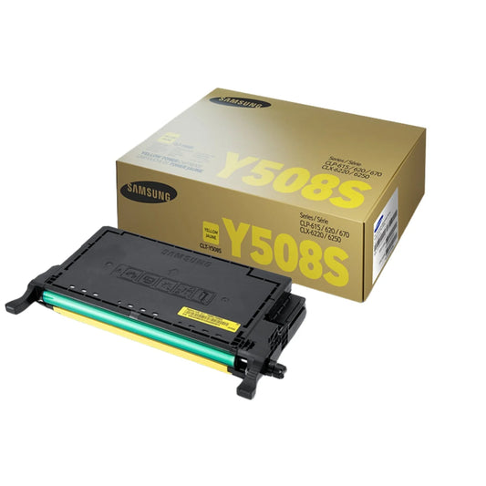 Original Samsung Y508S Standard Yield Yellow Toner Cartridge