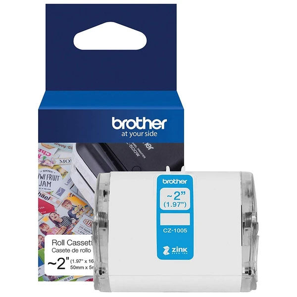 New, Pre-Owned - Brother CZ-1005 Cyan Label Roll