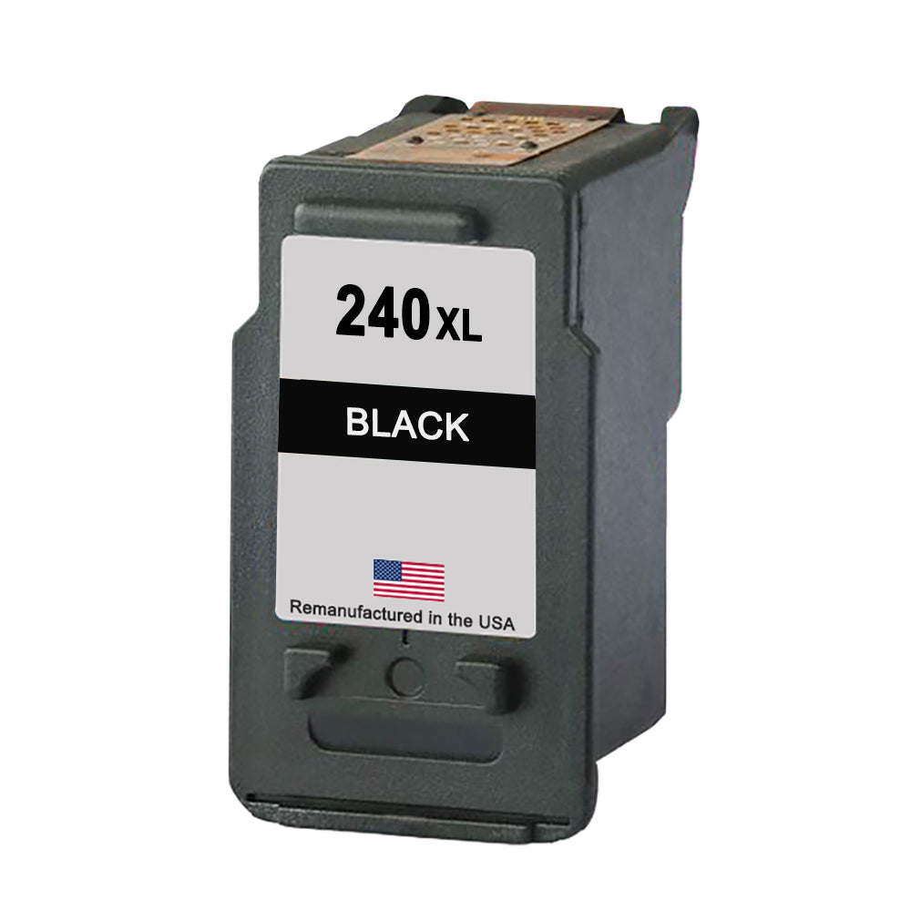 U.S. Remanufactured for Canon PG-240XL Black High Yield Ink Cartridges