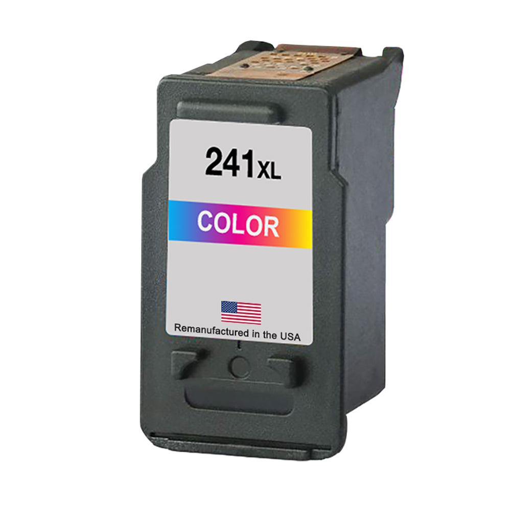 U.S. Remanufactured for Canon CL-241XL Color High Yield Ink Cartridges