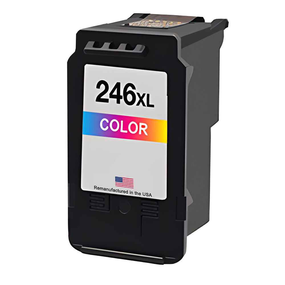 U.S. Remanufactured Ink Cartridge for Canon CL-246XL Tri-Color