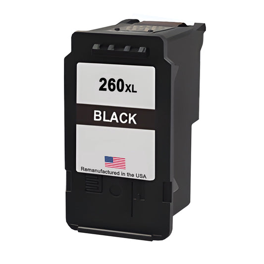 U.S. Remanufactured for Canon PG-260XL Black Ink Cartridge