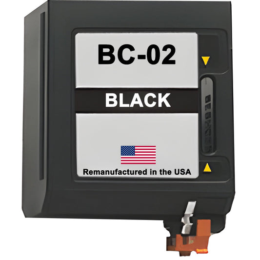 U.S. Remanufactured for Canon BC-02 Black Ink Cartridge