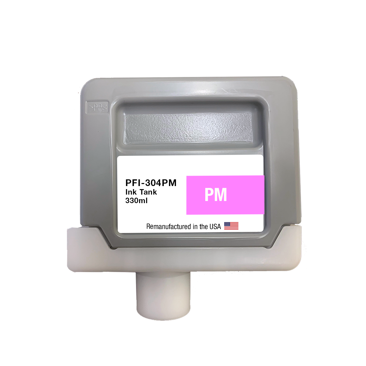 U.S. Remanufactured for Canon PFI-304PM 330ml Photo Magenta Ink Cartridge