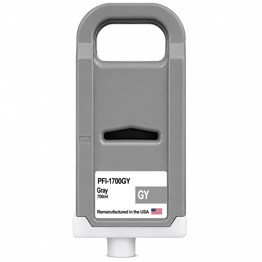 U.S. Remanufactured for Canon PFI-1700GY Gray Ink Cartridges