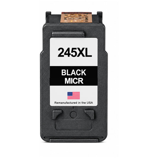 U.S. Remanufactured for Canon PG-245XL Black MICR High Yield Ink Cartridge