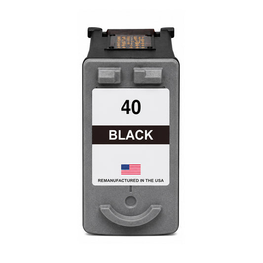 U.S. Remanufactured for Canon PG-40 Black Ink Cartridge