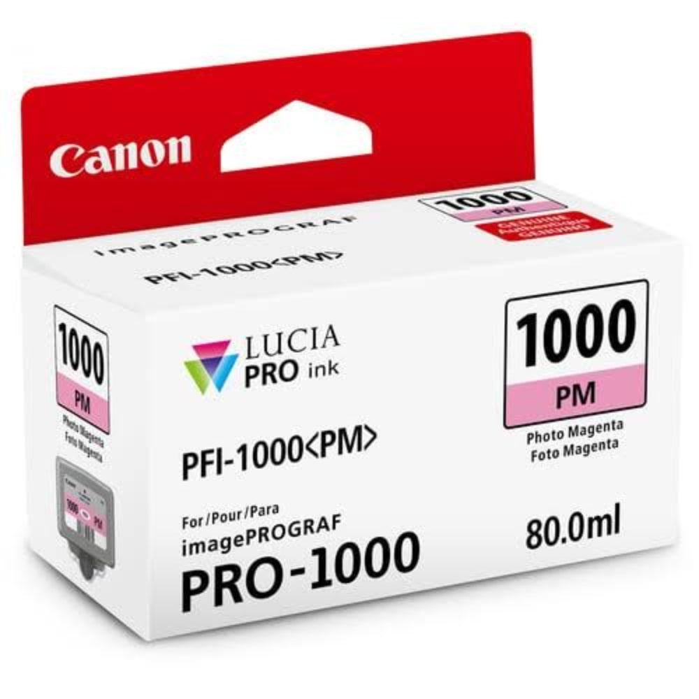 New, Pre-owned, Original Canon PFI-1000 Standard Yield Photo Magenta Ink Cartridge, 0551C002