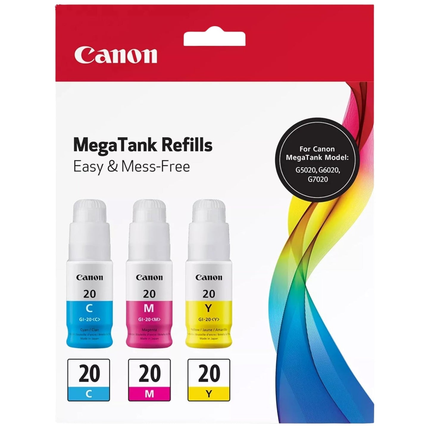 New, Pre-Owned - Canon GI-20 High-Yield Color Ink Bottle, 3394C003