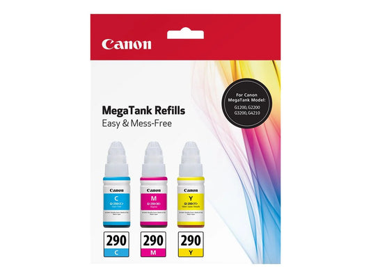 Original Canon GI-290 High Yield Tri-Color (3-Pack) Ink Bottle