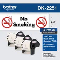 New, Pre-Owned - Brother DK-2251 Paper Shipping Labels, 3PK