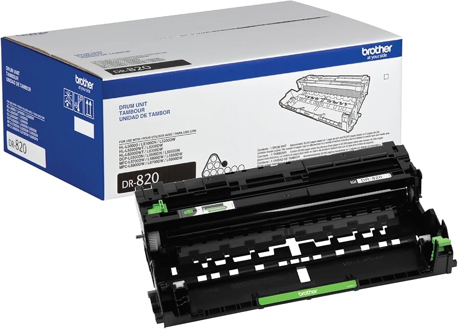 New, Pre-Owned - Brother DR-820 Standard-Yield Black Drum Unit