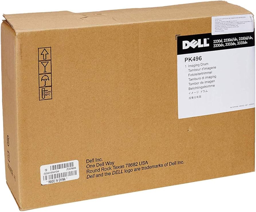 New, Pre-Owned - Dell (PK496) Imaging Drum Black for 2230, 2330, 2350 Laser Printers