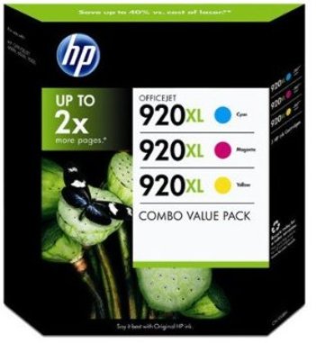 HP Genuine 920XL Cyan, Magenta, & Yellow Ink Cartridge