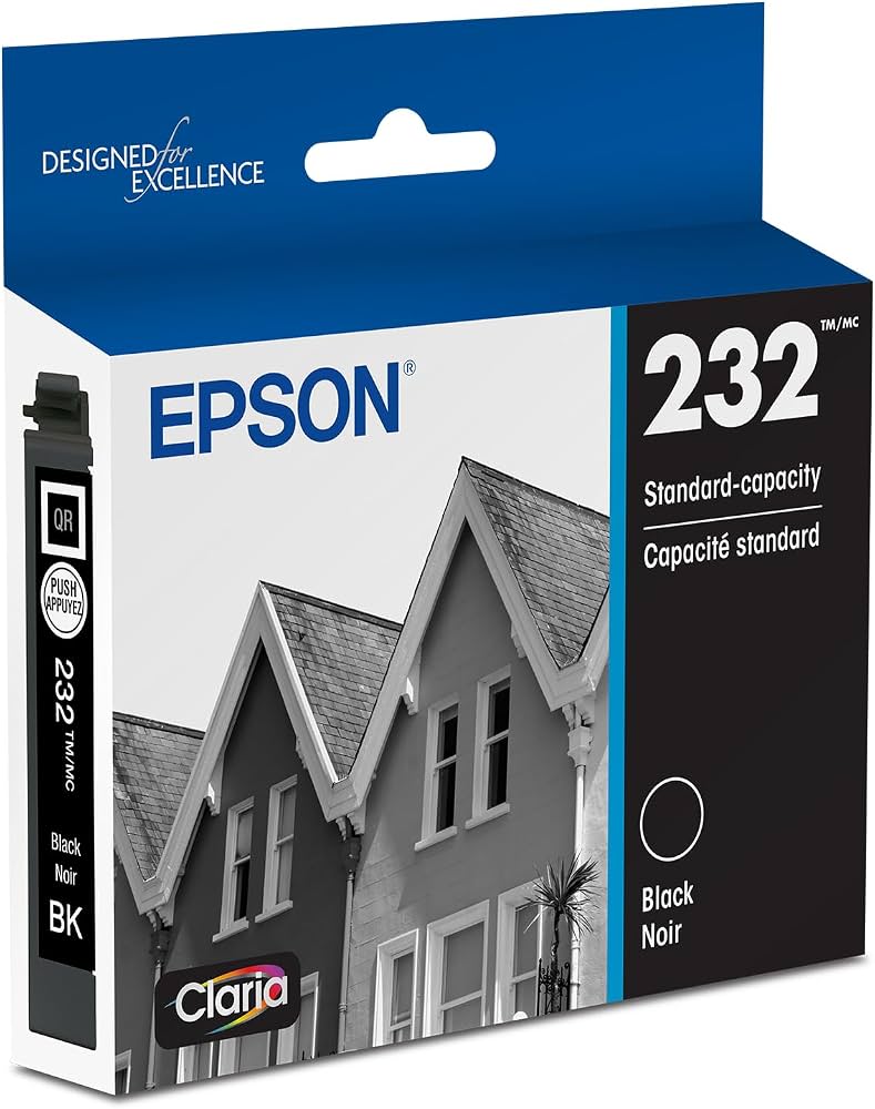 New, Pre-Owned, Original Epson T232 Standard Yield Black Ink Cartridge, T232120-S