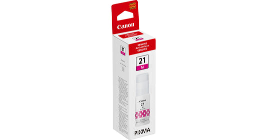 Genuine Canon GI-21 Standard Yield Magenta Ink Bottle