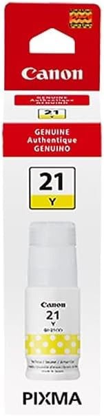 Genuine Canon GI-21 Standard Yield Yellow Ink Bottle