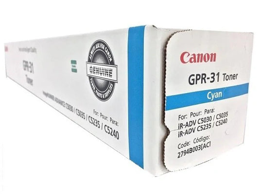 Original Canon GPR-31 Standard Yield Cyan Toner Cartridge