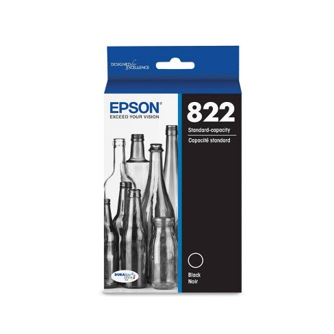 Epson 822 Standard Yield Black Single Ink Cartridge.